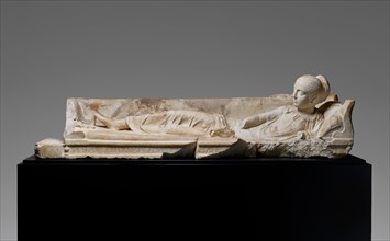 Kline Monument with a Reclining Girl, A.D. 120-140. Creator: Unknown.