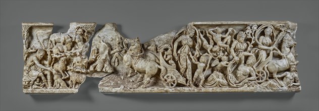 Front of a Sarcophagus with the Myth of Endymion, about A.D. 210. Creator: Unknown.