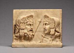 Double-Sided Relief with Theater Masks, 1st century A.D. Creator: Unknown.