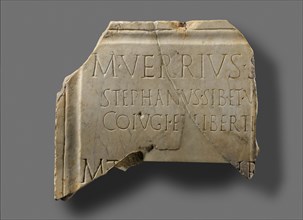 Fragmentary Roman Inscription, 1st-2nd century A.D. Creator: Unknown.