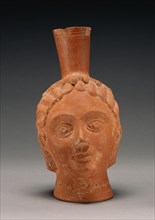 Red-Slip Head Vase, 3rd century A.D. Creator: Unknown.