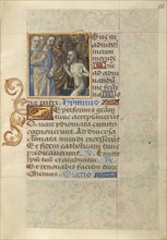 Raising of Lazarus; Poncher Hours, about 1500. Creator: Master of Cardinal Bourbon.