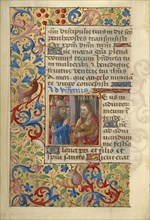 Judas Paying Pieces of Silver; Poncher Hours, about 1500. Creator: Master of Cardinal Bourbon.