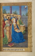 Pentecost; Book of Hours, 1478. Creator: Master of Guillaume Lambert.