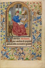 Saint Luke; Book of Hours, about 1466-1470. Creator: Master of Jacques of Luxembourg.