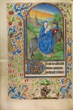 The Flight into Egypt; Book of Hours, about 1466-1470. Creator: Master of Jacques of Luxembourg.