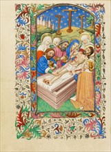 The Entombment; Book of Hours, about 1430-1440. Creator: Fastolf Master.