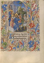 The Way to Calvary; Book of Hours, about 1420. Creator: Spitz Master.