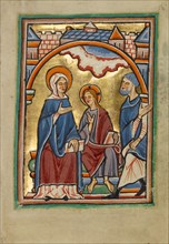 Christ Blessing His Parents, about 1190-1200. Creator: Unknown.