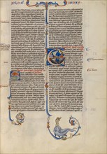 Initial E: Jonah ; Abbey Bible, about 1250-1262. Creator: Unknown.