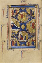 Scenes from the Lives of Isaac; Wenceslaus Psalter, Jacob, and Esau, about 1250-1260. Creator: Unknown.