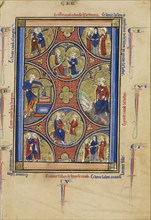 Scenes from the Life of Jacob; Wenceslaus Psalter, about 1250-1260. Creator: Unknown.