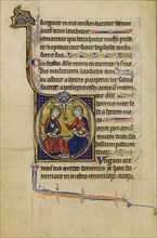 Initial D: The Trinity; Wenceslaus Psalter, about 1250-1260. Creator: Unknown.