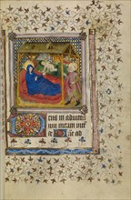 The Nativity; Book of Hours, about 1400-1410. Creator: Unknown.