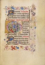 Initial G: The Betrayal of Christ; Book of Hours, after 1460. Creator: Unknown.