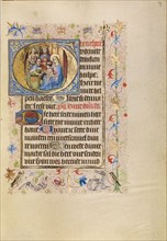 Initial G: The Adoration of the Magi; Book of Hours, after 1460. Creator: Unknown.