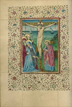 The Crucifixion; Book of Hours, about 1460. Creator: Unknown.