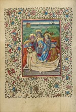 The Lamentation and The Entombment; Book of Hours, about 1460. Creator: Unknown.