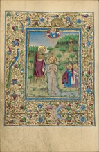 The Baptism of Christ; Book of Hours, about 1460. Creator: Unknown.