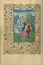 The Flight into Egypt; Book of Hours, about 1460. Creator: Unknown.