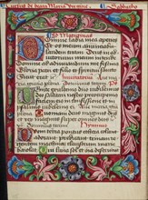 Decorated Text Page; Book of Hours, early 16th century. Creator: Unknown.