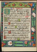 Decorated Text Page; Book of Hours, early 16th century. Creator: Unknown.