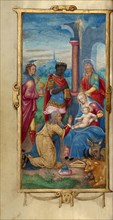 The Adoration of the Magi; Book of Hours, 1544. Creator: Unknown.