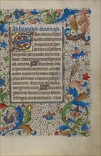 Decorated Initial S; Book of Hours, about 1450-1455. Creator: Unknown.