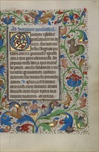 Decorated Initial O; Book of Hours, about 1450-1455. Creator: Unknown.