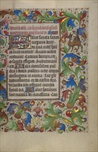 Decorated Initial S; Book of Hours, about 1450-1455. Creator: Unknown.