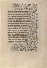 Decorated Text Page; Book of Hours, about 1420. Creator: Unknown.