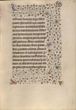 Decorated Text Page; Book of Hours, about 1420. Creator: Unknown.