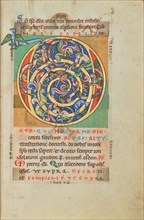 Inhabited Initial D; Stammheim Missal, probably 1170s. Creator: Unknown.