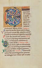 Decorated Initial E; Stammheim Missal, probably 1170s. Creator: Unknown.