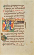 Initial D: The Virgin; Stammheim Missal, probably 1170s. Creator: Unknown.