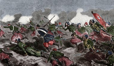 Battle of Turbigo, Second Italian War of Independence, 3 june 1859.  Creator: Dumont.