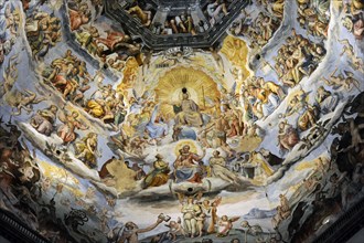 The Last Judgement, Duomo of Florence, Italy, 1572-1579.  Creators: Giorgio Vasari, Federico Zuccaro.