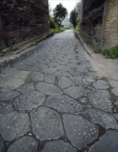 Via Domiziana (Domitiana), Cumae, Italy, 1999. Creator: LTL.