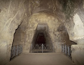 The Cave of the Cumaean Sibyl, Cumae, Italy, dated at 4th-3rdcenturies BC.  Creator: Unknown.