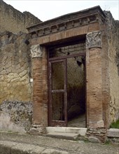 House of the Great Portal, Lower Decumanus, Herculaneum, Italy, 2002.  Creator: LTL.