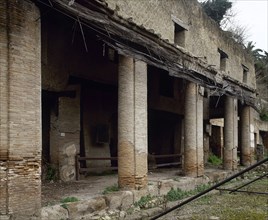 House next to the Forum, Herculaneum, Italy, 2002.  Creator: LTL.