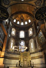 Interior, Hagia Sophia, Istanbul, Turkey, 2013.  Creator: LTL.