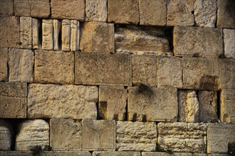 Detail of Western Wall, Jerusalem, Israel, 2013. Creator: LTL.