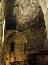 Chapel of the Invention of the Cross, Basilica of the Holy Sepulchre, Jerusalem, 12th century.  Creator: LTL.