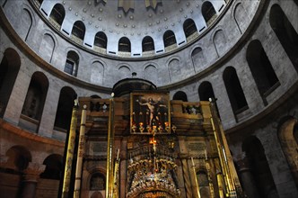 Aedicula, the Tomb of Christ at the Holy Sepulchre, Jerusalem, Israel, 2014. Creator: LTL.