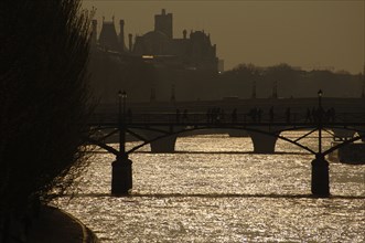 Sunset, River Seine, Paris, France, 2008. Creator: LTL.