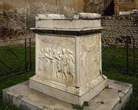 Altar of Vespasian, Temple of Vespasian (69-79 CE), Pompeii, Italy. Creator: Unknown.