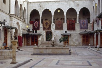 Caravanserai of Khan Al Nahasin, Aleppo, Syria, 2001. Creator: LTL.