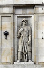 Socialist relief, Constitution Square, Warsaw, Poland. Creator: Unknown.