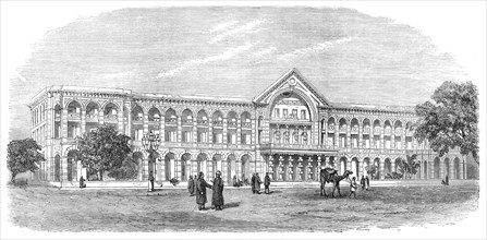 New hotel at Cairo, erected by the Oriental Hotels Company, 1871. Creator: Unknown.